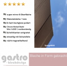 Edelstahl Blech hochglanz poliert, super mirror8, 1mm Blechspiegel, Spiegelblech